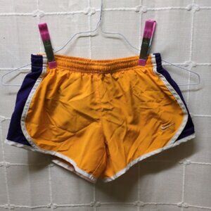 Nike Running Shorts Girls M Orange / Purple